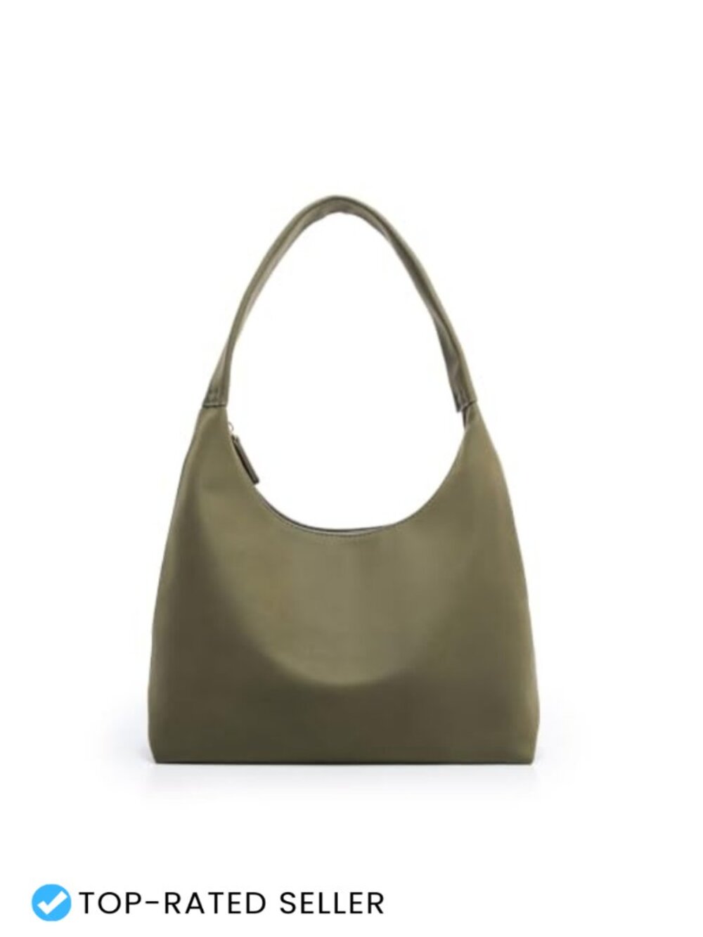 Y2K Small Hobo Bag Crescent Moon Shape Faux Suede Shoulder Purse Boho Chic